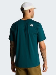 The North Face Green Regular Fit 24/7 T-Shirt - Image 2 of 4