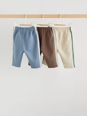 Azul/Verde - Pack de 3 pantalones de chándal de pernera recta para bebé (0 meses - 2 años) - Imagen 2 de 10