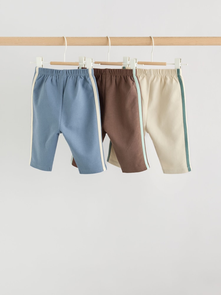 Azul/Verde - Pack de 3 pantalones de chándal de pernera recta para bebé (0 meses - 2 años) - Imagen 2 de 10