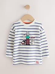 White Stripe Long Sleeve Wallace & Gromit T-Shirt (3mths-8yrs) - Image 1 of 7
