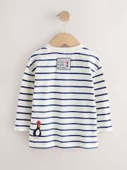 White Stripe Long Sleeve Wallace & Gromit T-Shirt (3mths-8yrs) - Image 2 of 7