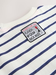 White Stripe Long Sleeve Wallace & Gromit T-Shirt (3mths-8yrs) - Image 5 of 7