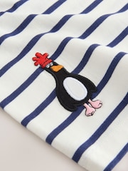 White Stripe Long Sleeve Wallace & Gromit T-Shirt (3mths-8yrs) - Image 6 of 7