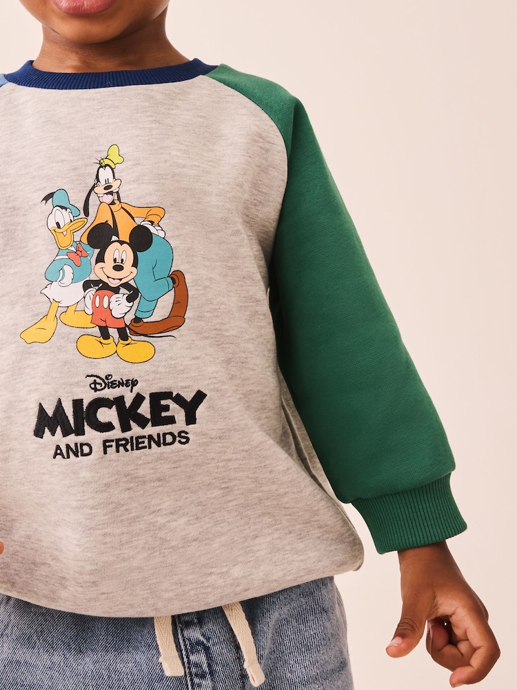 Bloco de cor cinza - sweatshirt Mickey Mouse com estampa sem gola (3meses-8anos) - Imagem 4 de 4 Bloco de cor cinza - sweatshirt Mickey Mouse com estampa sem gola (3meses-8anos) - Imagem 4 de 4