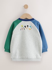 Grey Colour Block Mickey Mouse Printed Crew Sweatshirt (3mths-8yrs) - Image 6 of 8
