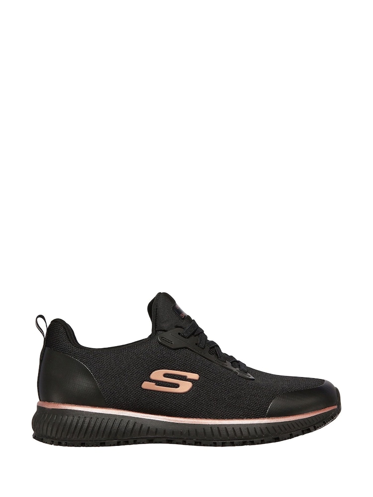 Skechers Black Squad SR Occupational Shoes - Image 1 of 5 Skechers Black Squad SR Occupational Shoes - Image 1 of 5