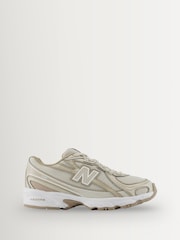 New Balance Taupe Brown Kids 740 Bungee Lace Trainers - Image 1 of 6