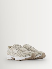 New Balance Taupe Brown Kids 740 Bungee Lace Trainers - Image 3 of 6