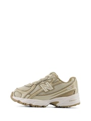 New Balance Taupe Brown Infant 740 Bungee Lace Trainers - Image 2 of 8