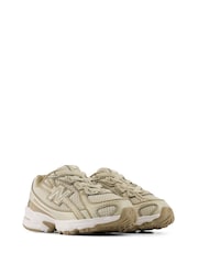 New Balance Taupe Brown Infant 740 Bungee Lace Trainers - Image 3 of 8