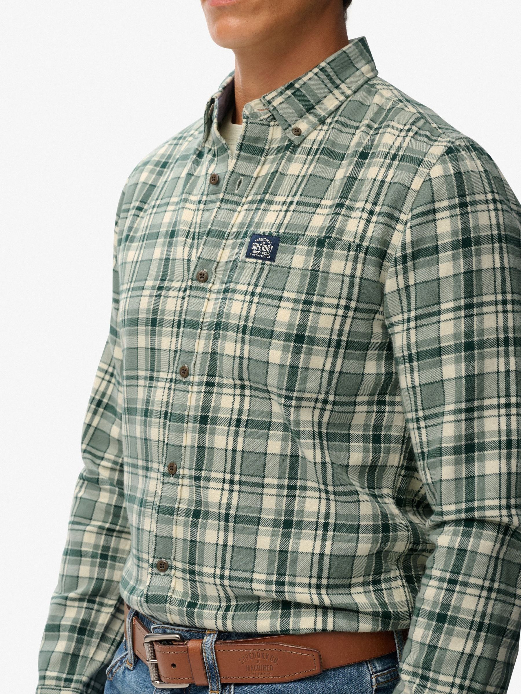 Superdry Men's Green Shirt - Image 2