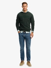 Superdry Green Vintage Athletic Tonal Crew Neck Sweattop - Image 2 of 4