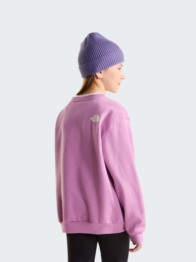 The North Face Purple Teen Chalbi Relaxed Sweat Top - Image 2 of 5