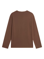 The North Face Brown Essential Simple Dome Long Sleeve T-Shirt - Image 5 of 5