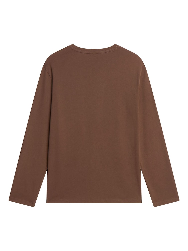 The North Face Brown Essential Simple Dome Long Sleeve T-Shirt - Image 5 of 5