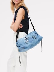 Radley תיק קטן עם רצועה צולבת מבד ג'ינס, דגם Eden Row - תמונה 1 מתוך 6