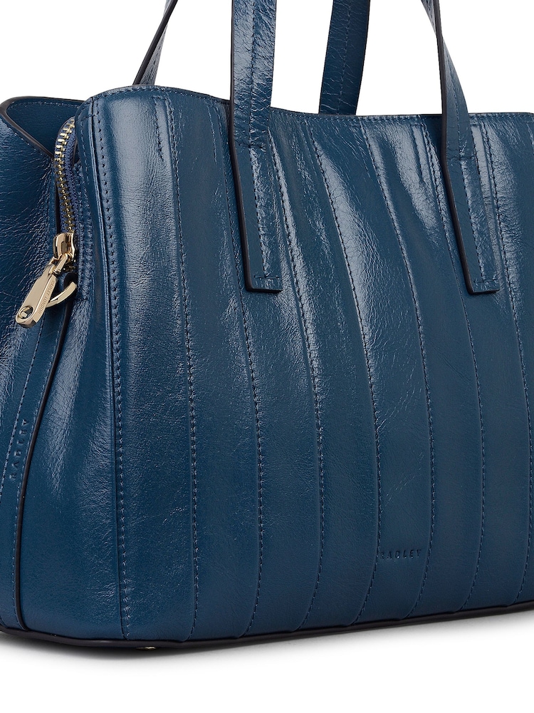 Radley Blue Dukes Place Stripe Grab Bag - Image 6 of 6
