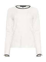 Star by Julien MacDonald Cream Contrast Trim Jumper - Image 4 of 4