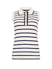 Star by Julien MacDonald Sleeveless Stripe Polo Shirt - صورة 6 من 6