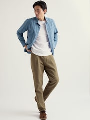 Seasalt Cornwall Blue Men's Banyan Shirt - Image 1 of 5