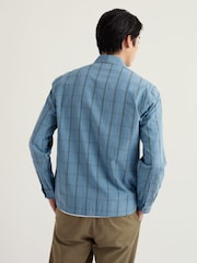 Seasalt Cornwall Blue Men's Banyan Shirt - Image 3 of 5