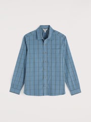 Seasalt Cornwall Blue Men's Banyan Shirt - Image 4 of 5