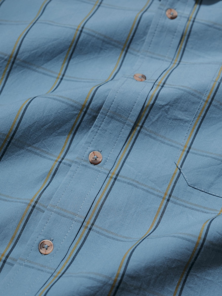 Seasalt Cornwall Blue Men's Banyan Shirt - Image 5 of 5