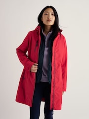 Seasalt Cornwall Pink Petite Coverack Waterproof Coat - Image 1 of 5