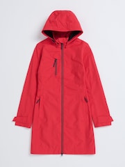 Seasalt Cornwall Pink Petite Coverack Waterproof Coat - Image 4 of 5