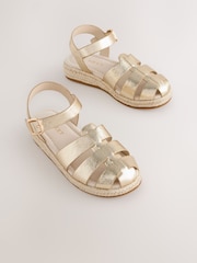 Gold Standard Fit (F) Wedge Fisherman Sandals - Image 1 of 5
