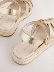 Gold Standard Fit (F) Wedge Fisherman Sandals - Image 4 of 5