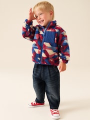 Red/Blue Aztech - All Over Print Fleece (3mths-7yrs) - Image 2 de 9