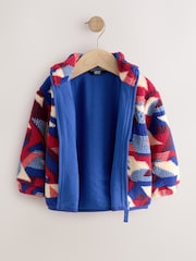 Red/Blue Aztech - All Over Print Fleece (3mths-7yrs) - Image 4 de 9