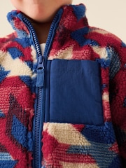 Red/Blue Aztech - All Over Print Fleece (3mths-7yrs) - Image 5 de 9