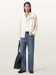 AllSaints White Samuel Long Sleeve Shirt - Image 3 of 7