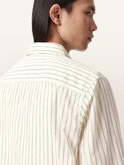 AllSaints White Samuel Long Sleeve Shirt - Image 4 of 7