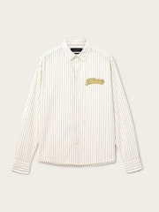 AllSaints White Samuel Long Sleeve Shirt - Image 7 of 7