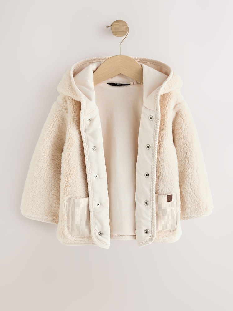 Cream Hooded Fleece (3mths-7yrs) - Image 2 of 5
