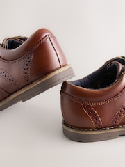 Tan Brown Wide Fit (G) Lace Up Brogue Shoes - Image 3 of 5