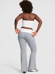 Victoria's Secret PINK Medium Heather Grey Foldover Leggings - Image 2 of 2
