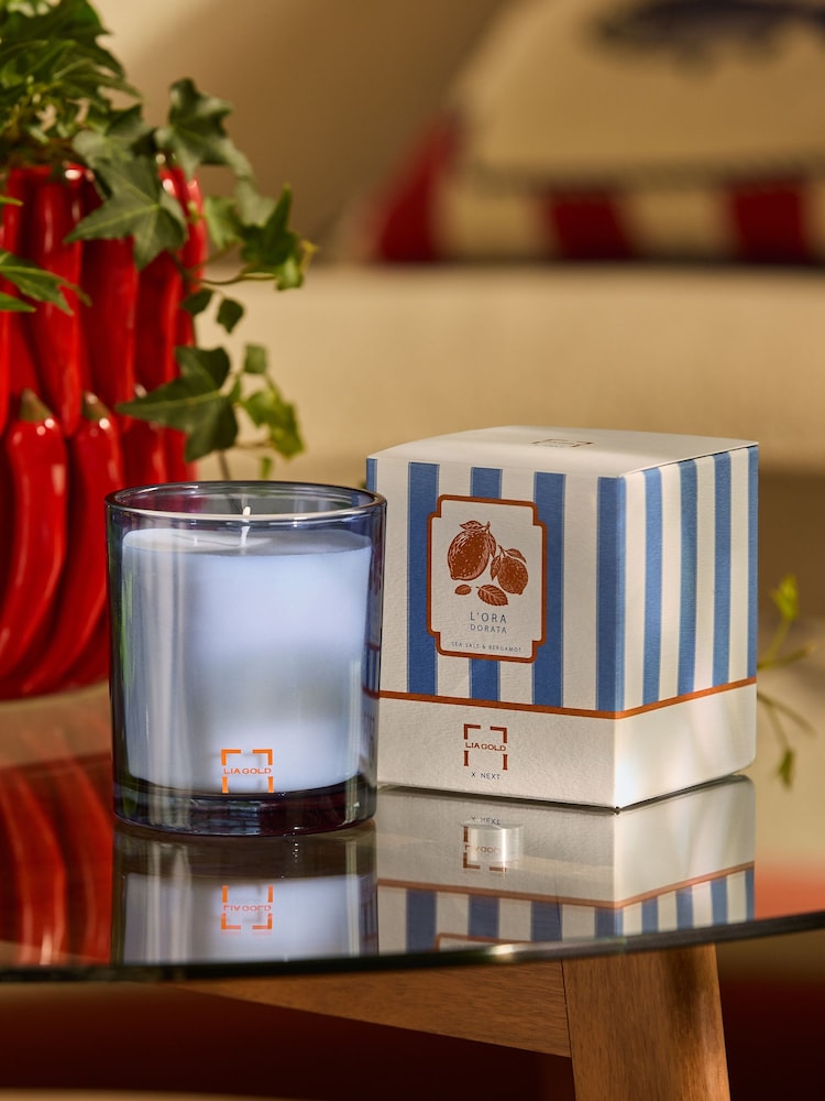 Lia Gold x Next Sea Salt and Bergamot Boxed Candle - Image 1 of 5 Lia Gold x Next Sea Salt and Bergamot Boxed Candle - Image 1 of 5