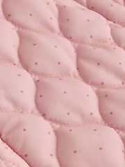 Pink Nylon Spot Double Zip - Hooded Baby All-In-One (0mths-2yrs) - 7এর মধ্যে 5 ছবি