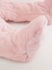 Pink Velour Zip Through Quilted Baby All-In-One (0mths-2yrs) - Image 6 of 9