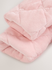 Pink Velour Zip Through Quilted Baby All-In-One (0mths-2yrs) - Image 8 of 9
