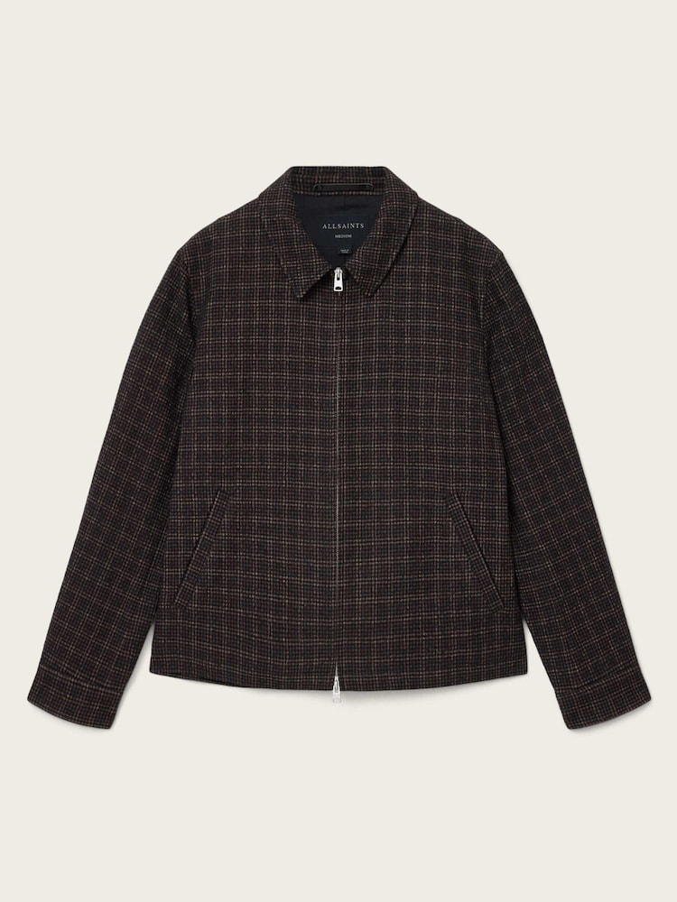 AllSaints Brown City Hall Jacket - Image 9 of 9