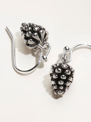 FatFace Silver Tone Pinecone Earrings - Image 3 of 3