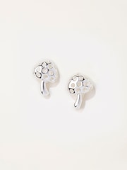 FatFace Silver Tone Toadstool Stud Earrings - Image 1 of 2