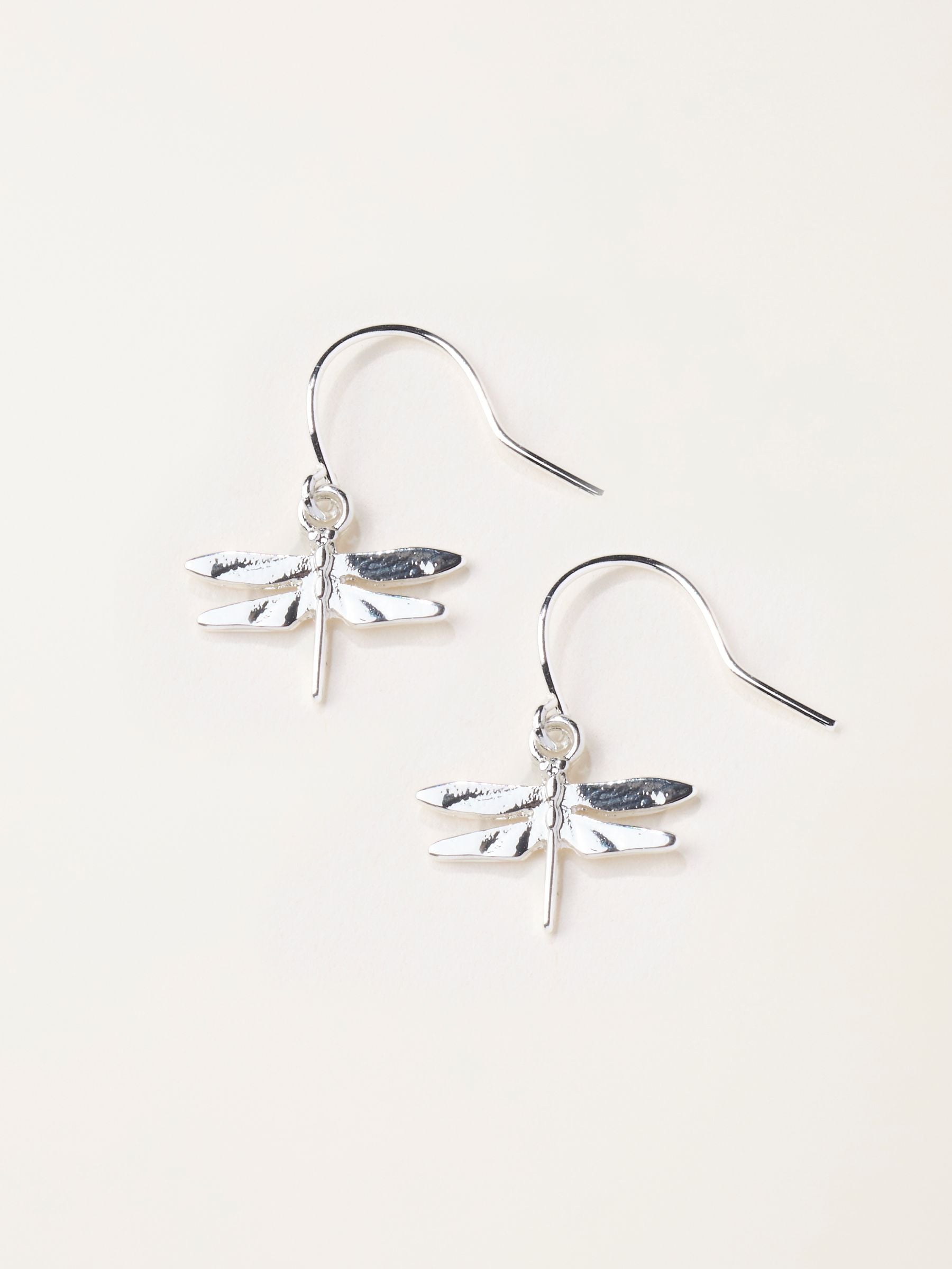 Fat Face - Women - Dragonfly Drop Earrings - Silver