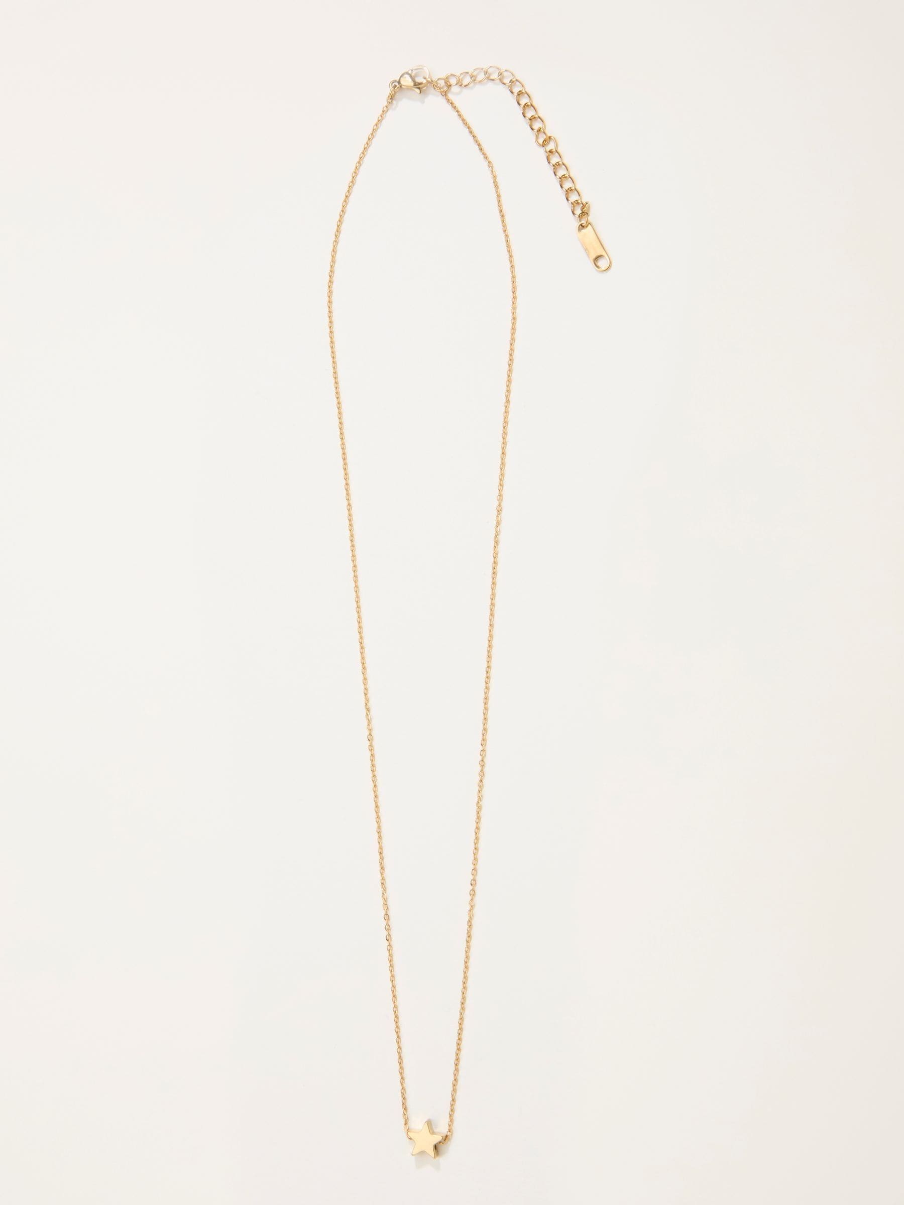 Fat Face - Women - Star Necklace - Gold Tone