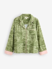 Laura Ashley Green Braysmith Toile Button Through Pyjamas - Image 2 of 7